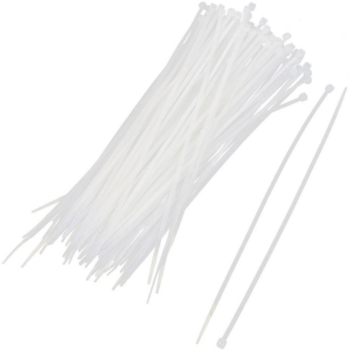 Стяжка пластиковая WRLINE 200мм х 2.5мм, нейлон 6.6, 100шт [wr-shn-25-200w]