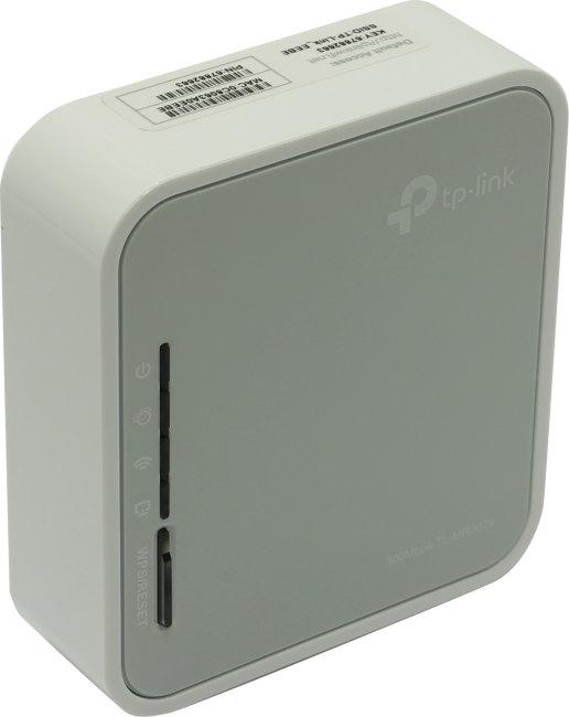 Wi-Fi роутер TP-LINK TL-MR3020,  Wi-Fi 4,  N300,  2.4ГГц, 1 WAN/LAN, 1xUSB, белый