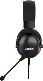 Гарнитура игровая Acer AHW122,  для компьютера, мониторные,  проводные, черный [zl.hdscc.01u]