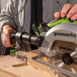 Циркулярная пила дисковая Greenworks GD24CS ручная D диска.:185мм 1500907CUB