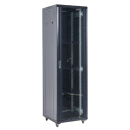 Шкаф коммутационный REXANT 04-3766-212 напольный,  стеклянная передняя дверь,  37U,  600x1832x600 мм