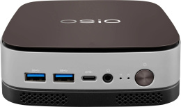 Мини ПК OSIO BaseLine B51i-011 Intel Core i3 1215U, DDR4 16ГБ, 512ГБ SSD , Intel UHD Graphics, без операционной системы, коричневый и серебристый