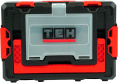 Дрель-шуруповерт TEH TDBL1020-2B (напряжение 20 В, обороты: 0-500/2100 об/мин, крутящий момент 100 нм, быстрозажимной патрон 13 мм, в комплекте крюк для ремня, комплектация: 2 шт акб 2 ач, зу, кейс stack)