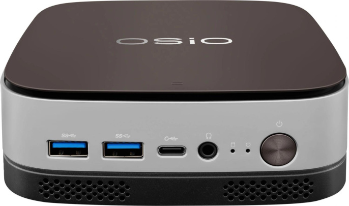 Мини ПК OSIO BaseLine B51i-011 Intel Core i3 1215U, DDR4 16ГБ, 512ГБ SSD , Intel UHD Graphics, без операционной системы, коричневый и серебристый