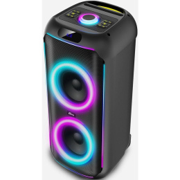 RITMIX SP-770B черный {Bluetooth, FM-радио, RGB-подсветка, AUX, USB, microSD до 32 Гб, MP3 , дисплей: LED, до 6 часов, вход: Jack 6.3 мм, Jack 3.5 мм, USB, 3600 мАч, 3.7 В, USB Type}