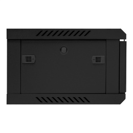 Шкаф телекоммуникационный 19" настенный 4U ExeGate EC-WM-4U.450.M.BLACK 19”, 4U, 600x450x280mm ШхГхВ , передняя дверь металл, съемные боковые панели, пыле- и влагозащита IP23, черный RAL 9004 EX300252RUS