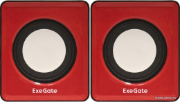 Акустическая система 2.0 ExeGate Disco 140 Red (питание USB, 2х3Вт (6Вт RMS), 100-20000Гц, красный, Color Box) EX289920RUS