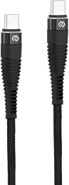 Кабель Digma USB Type-C m - USB Type-C m , 2м, 5A, черный [dg-usbс-c-2m-100w]