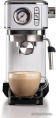 Рожковая кофеварка Ariete Espresso Slim Moderna 1381/14 1300 Вт, корпус металл/пластик, используемый кофе: молотый, цвет белый/черный