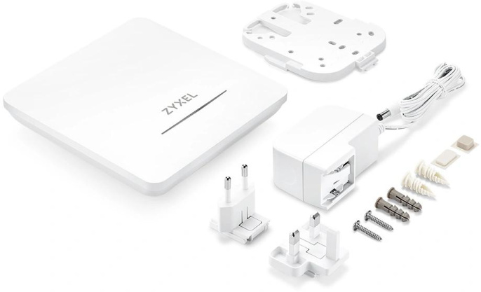 Точка доступа ZyXEL NebulaFlex NWA90BE-EU0102F,  BE5100,  2.4/5ГГц,  1xRJ45,  белый