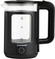 Чайник электрический Starwind SKG1053 1.7л. 1800Вт черный корпус: стекло