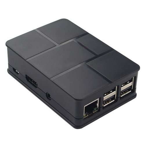 Корпус ACD RA186 Black ABS Plastic Case Brick style w/ Camera cable hole for Raspberry Pi 3 B (RASP1787) (494422)