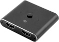 Переключатель аудио-видео Digma HDMI f - HDMI f , HDMI f , ver 2.0, черный [d-hsw-v2.0x2]