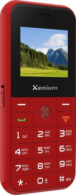 Сотовый телефон XENIUM X718,  красный