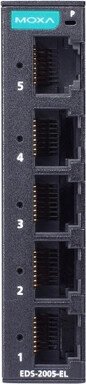 Промышленный неуправляемый коммутатор MOXA EDS-2005-EL-T, Entry-level, 5 портов 10/100 TP, -40 to 75°C