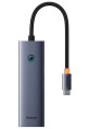 Хаб Baseus BS-OH108 UltraJoy Series 4 порта (USBA to USB3.0*4) Space Grey (B0005280A813-03)
