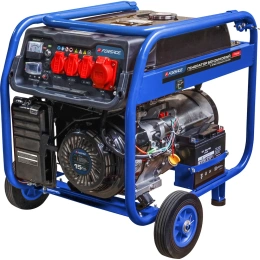 Генератор автономный бензиновый Forsage 2300/7000Вт ном., 3 роз. 220В~50Гц+роз.400В, двиг.15л.с., бак для бензина 25л, бензин АИ-92, время раб. 8ч, шум 97дБ F-FY8500(57992)