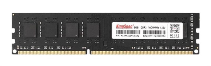 Оперативная память KINGSPEC KS1600D3P13508G DDR3L - 1x 8ГБ 1600МГц, DIMM, Ret