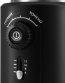 Кофемолка Kitfort KT-747 200Вт сист.помол.:ротац.нож вместим.:70гр черный/серебристый КТ-747