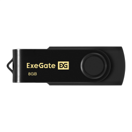 USB-флеш накопитель ExeGate Jet 8GB черный USB2.0, 480Mbps, пластик/металл EX302034RUS