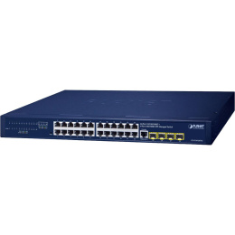 Коммутатор PLANET GS-4210-24T4S IPv4/IPv6, 24-Port 10/100/1000T + 4-Port 100/1000X SFP L2/L4 SNMP Manageable Gigabit Ethernet Switch supports ERPS Ring, CloudViewer app, MQTT and Cybersecurity feature
