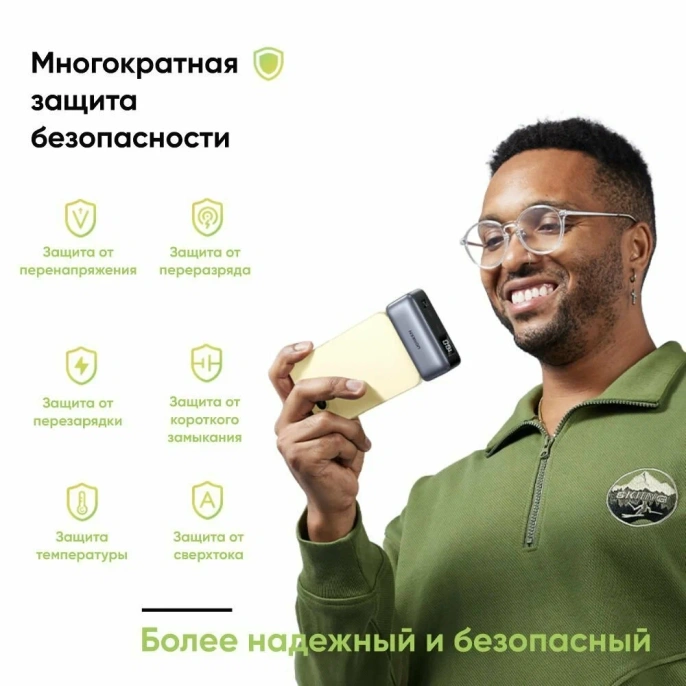 Внешний аккумулятор UGREEN PB503 35338 5000mAh Mini USB-C Power Bank PD 20W. Цвет: серый