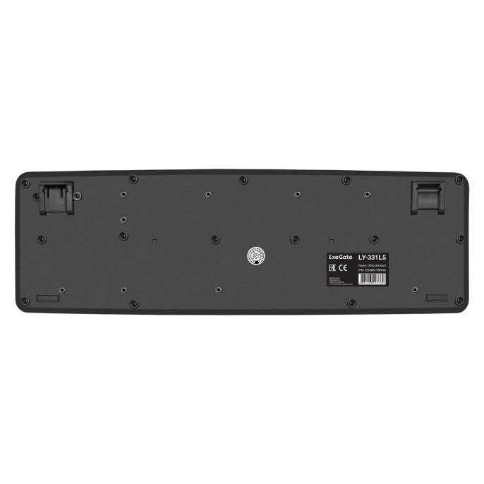 Клавиатура ExeGate Professional Standard LY-331L5 (USB, полноразмерная, влагозащищенная, 104кл., Enter большой, длина кабеля 2,55м, черная, Color box) EX286178RUS