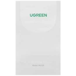 Мышь UGREEN MU105-90671, 800/1200/1600/2400 DPI,функция бесшумного режима, Режим: беспроводной -2,4 ГГц, рабочее расстояние: 10 м, рабочее напряжение: 1,5 В, рабочий ток: 10 мА, щелочная батарея AA (входит в комплект), совместимые системы: Windows 7/8.1/1