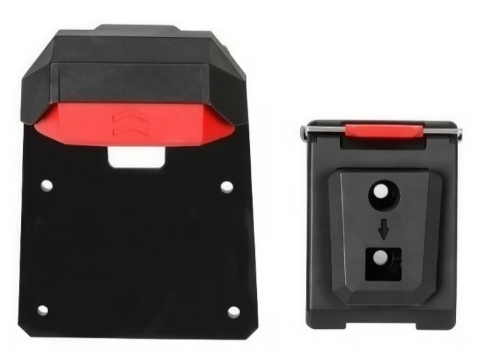Клипса для сумок WorkPro WP281079 (материал: PA6 + GF30/PP, быстрая замена функциональных аксессуаров поясной сумки, долговечность и простота хранения, пряжка ремня: 52 x 72 x 26мм, быстросъемное крепление: 10.6х8.2х3.5 см)