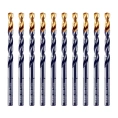 Сверло по металлу Golden Tip 5 мм, HSS-Tin, 10 шт, DIN 338 Denzel 717213