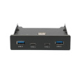 Адаптер Gembird Планка USB 3.0 на переднюю панель в отсек 3.5" 2xUSB-A 3.0 + 2xType-C FP3.5-USB3-2A2C