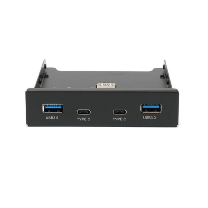Адаптер Gembird Планка USB 3.0 на переднюю панель в отсек 3.5" 2xUSB-A 3.0 + 2xType-C FP3.5-USB3-2A2C