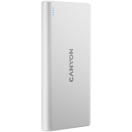 Внешний аккумулятор Power Bank Canyon PB-106, 10000мAч, белый [cne-cpb1006w]