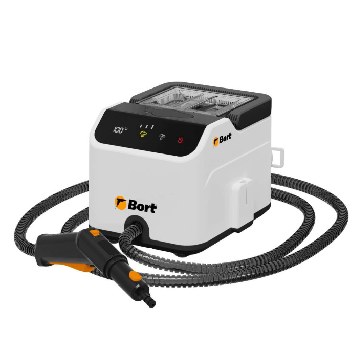 Bort ПАРООЧИСТИТЕЛЬ BDR-5000 CONTROL {Мощность 2300 Вт; Макс давление 3 бар; Постоянная подача пара 90 г/мин; Температура пара 130 °С} [93413342]