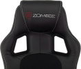 Кресло игровое ZOMBIE Arena, ткань/экокожа, до 120кг, черный