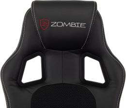 Кресло игровое ZOMBIE Arena, ткань/экокожа, до 120кг, черный