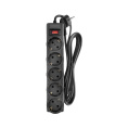 CBR Сетевой фильтр CSF 2505-3.0 Black PC, 5 евророзеток, длина кабеля 3 метра, цвет чёрный пакет