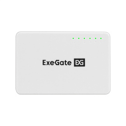 Коммутатор неуправляемый ExeGate EDGS-1005С 5-портовый гигабитный UTP 10/100/1000 Base-T, с функцией энергосбережения EEE , настольный EX298687RUS