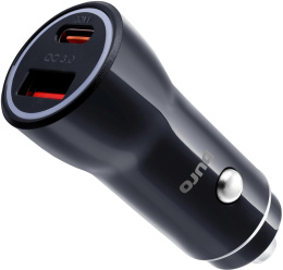 Автомобильное зарядное устройство Buro BUCN1, USB-A, USB-C, 18Вт, 3A, черный [bucn18p110bk]