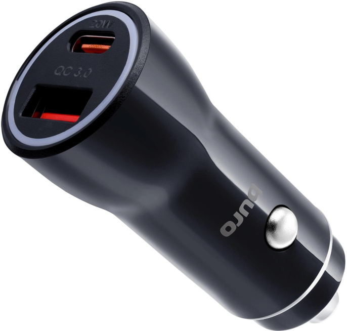 Автомобильное зарядное устройство Buro BUCN1, USB-A, USB-C, 18Вт, 3A, черный [bucn18p110bk]