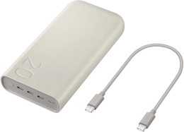 Мобильный аккумулятор Samsung EB-P4520 20000mAh PD3.0 45W 4A 3xUSB-C бежевый EB-P4520XUEGRU