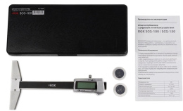 Штангенглубиномер нониусный RGK SCG-100, 100мм, с глубиномером [756945]