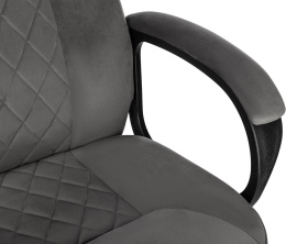 Кресло руководителя Бюрократ CH-730 Fabric темно-серый Holland 18 крестов. пластик