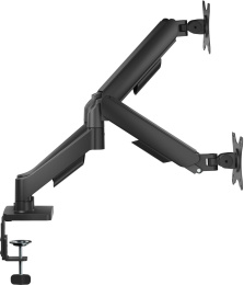 Кронштейн для мониторов Cactus CS-VM-MD-72-BK, до 32", до 9кг, настольный, поворот и наклон, черный  / белый