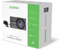 Видеорегистратор Digma FreeDrive 300DW черный 4Mpix 1440x2560 130гр.