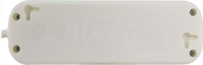 Сетевой удлинитель Defender E318, 1.8м, белый [99221]