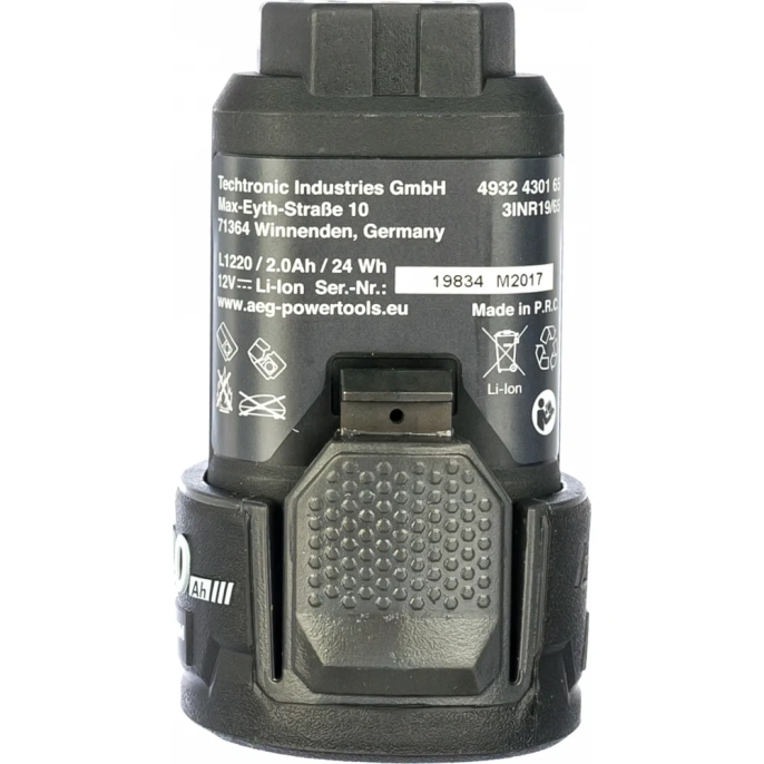 Аккумулятор L1220 Pro Li-ion (12 В; 2 Aч) AEG 4932430165