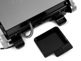 Электрогриль DOMFY Metal DSM-EG502, черный и серебристый