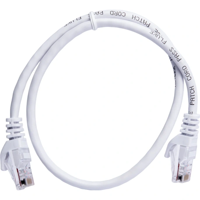 Патч-корд Netlink UTP 5е кат. литой 0,5 м БЕЛЫЙ 00000001251