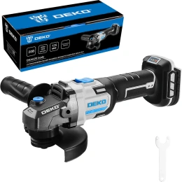 Углошлифовальная машина бесщеточная DKAG20, 20В, без АКБ и з/у DEKO 063-2154